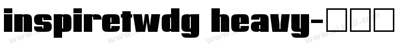 inspiretwdg heavy字体转换